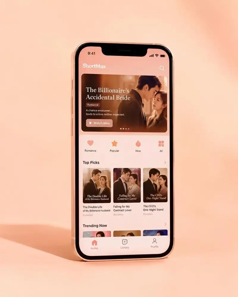 搜橙果短剧 APP 手机界面
